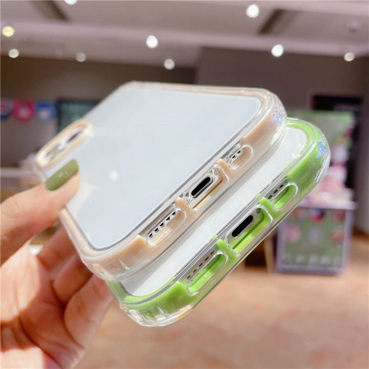 Funda Transparente con borde de color