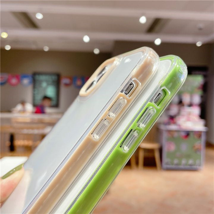 Funda Transparente con borde de color